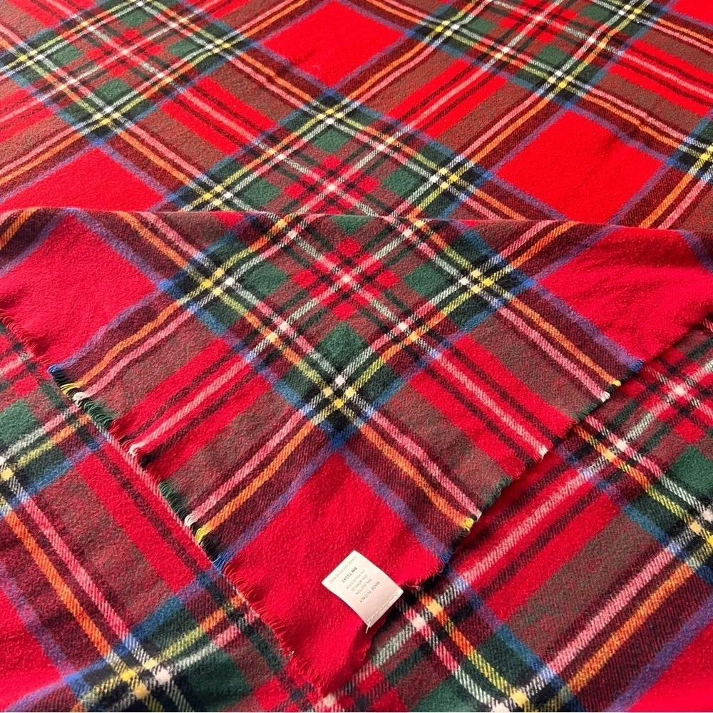 Nido Notte Italia Oversized Throw Blanket Made In Italy Cotton Blend 86”x86”.